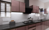 Aluminium Modular Kitchen 3d 3
