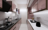 Aluminium Modular Kitchen 3d 4