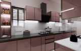 Aluminium Modular Kitchen 3d 6